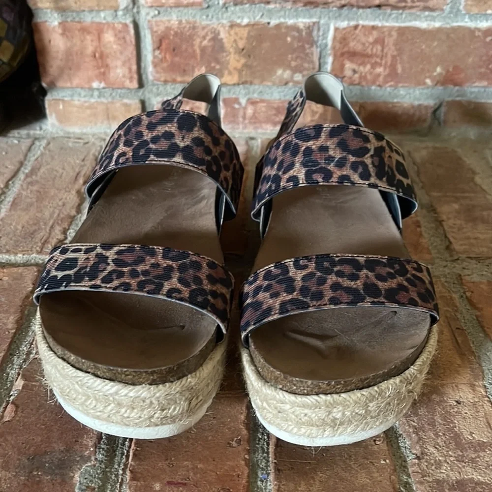 Madden Girl Cybell Leopard Platform Sandals